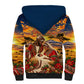 Kenya Christmas African Holy Family Sherpa Hoodie Savanna Sunset Baby Jesus