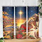 Kenya Christmas African Holy Family Skinny Tumbler Savanna Sunset Baby Jesus