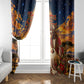 Kenya Christmas African Holy Family Window Curtain Savanna Sunset Baby Jesus
