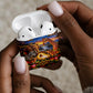 Zimbabwe Christmas Holy Family AirPods Case African Safari Wildlife Savanna Sunset Baby Jesus