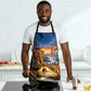 Zimbabwe Christmas Holy Family Apron African Safari Wildlife Savanna Sunset Baby Jesus