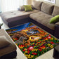 Zimbabwe Christmas Holy Family Area Rug African Safari Wildlife Savanna Sunset Baby Jesus
