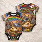 Zimbabwe Christmas Holy Family Baby Onesie African Safari Wildlife Savanna Sunset Baby Jesus