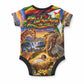 Zimbabwe Christmas Holy Family Baby Onesie African Safari Wildlife Savanna Sunset Baby Jesus