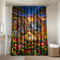 Zimbabwe Christmas Holy Family Bathroom Set African Safari Wildlife Savanna Sunset Baby Jesus