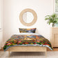 Zimbabwe Christmas Holy Family Bedding Set African Safari Wildlife Savanna Sunset Baby Jesus