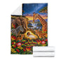 Zimbabwe Christmas Holy Family Blanket African Safari Wildlife Savanna Sunset Baby Jesus