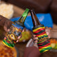 Zimbabwe Christmas Holy Family 4 in 1 Can Cooler Tumbler African Safari Wildlife Savanna Sunset Baby Jesus