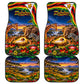 Zimbabwe Christmas Holy Family Car Mats African Safari Wildlife Savanna Sunset Baby Jesus