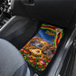 Zimbabwe Christmas Holy Family Car Mats African Safari Wildlife Savanna Sunset Baby Jesus
