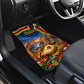 Zimbabwe Christmas Holy Family Car Mats African Safari Wildlife Savanna Sunset Baby Jesus