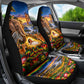 Zimbabwe Christmas Holy Family Car Seat Cover African Safari Wildlife Savanna Sunset Baby Jesus