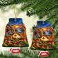 Zimbabwe Christmas Holy Family Ceramic Ornament African Safari Wildlife Savanna Sunset Baby Jesus
