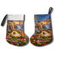 Zimbabwe Christmas Holy Family Christmas Stocking African Safari Wildlife Savanna Sunset Baby Jesus