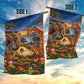 Zimbabwe Christmas Holy Family Garden Flag African Safari Wildlife Savanna Sunset Baby Jesus