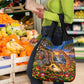 Zimbabwe Christmas Holy Family Grocery Bag African Safari Wildlife Savanna Sunset Baby Jesus