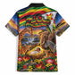 Zimbabwe Christmas Holy Family Hawaiian Shirt African Safari Wildlife Savanna Sunset Baby Jesus