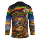 Zimbabwe Christmas Holy Family Hockey Jersey African Safari Wildlife Savanna Sunset Baby Jesus