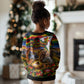 Zimbabwe Christmas Holy Family Kid Ugly Christmas Sweater African Safari Wildlife Savanna Sunset Baby Jesus