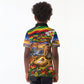 Zimbabwe Christmas Holy Family Kid Polo Shirt African Safari Wildlife Savanna Sunset Baby Jesus