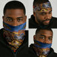 Zimbabwe Christmas Holy Family Neck Gaiter African Safari Wildlife Savanna Sunset Baby Jesus