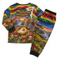 Zimbabwe Christmas Holy Family Christmas Pajama Set African Safari Wildlife Savanna Sunset Baby Jesus