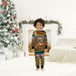 Zimbabwe Christmas Holy Family Christmas Pajama Set African Safari Wildlife Savanna Sunset Baby Jesus