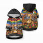 Zimbabwe Christmas Holy Family Pet Hoodie African Safari Wildlife Savanna Sunset Baby Jesus