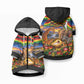 Zimbabwe Christmas Holy Family Pet Hoodie African Safari Wildlife Savanna Sunset Baby Jesus