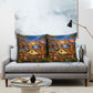 Zimbabwe Christmas Holy Family Pillow Cover African Safari Wildlife Savanna Sunset Baby Jesus