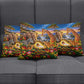 Zimbabwe Christmas Holy Family Pillow Cover African Safari Wildlife Savanna Sunset Baby Jesus