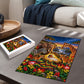 Zimbabwe Christmas Holy Family Puzzle African Safari Wildlife Savanna Sunset Baby Jesus