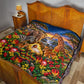 Zimbabwe Christmas Holy Family Quilt African Safari Wildlife Savanna Sunset Baby Jesus