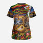 Zimbabwe Christmas Holy Family Scrub Top African Safari Wildlife Savanna Sunset Baby Jesus