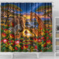 Zimbabwe Christmas Holy Family Shower Curtain African Safari Wildlife Savanna Sunset Baby Jesus