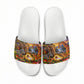 Zimbabwe Christmas Holy Family Slide Sandals African Safari Wildlife Savanna Sunset Baby Jesus