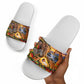 Zimbabwe Christmas Holy Family Slide Sandals African Safari Wildlife Savanna Sunset Baby Jesus