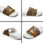 Zimbabwe Christmas Holy Family Slide Sandals African Safari Wildlife Savanna Sunset Baby Jesus