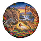 Zimbabwe Christmas Holy Family Spare Tire Cover African Safari Wildlife Savanna Sunset Baby Jesus