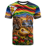 Zimbabwe Christmas Holy Family T shirt African Safari Wildlife Savanna Sunset Baby Jesus
