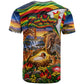 Zimbabwe Christmas Holy Family T shirt African Safari Wildlife Savanna Sunset Baby Jesus