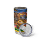 Zimbabwe Christmas Holy Family Tumbler Cup African Safari Wildlife Savanna Sunset Baby Jesus