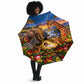 Zimbabwe Christmas Holy Family Umbrella African Safari Wildlife Savanna Sunset Baby Jesus