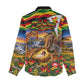 Zimbabwe Christmas Holy Family Women Casual Shirt African Safari Wildlife Savanna Sunset Baby Jesus