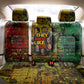 Black History Portrait Collage Back Car Seat Cover Africa Empowering They Not Like Us Quote in Grunge Paint - African Pride