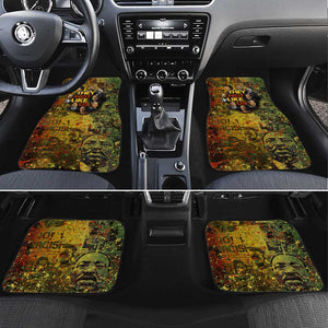 Black History Portrait Collage Car Mats Africa Empowering They Not Like Us Quote in Grunge Paint - African Pride