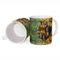 Black History Portrait Collage Ceramic Mug Africa Empowering They Not Like Us Quote in Grunge Paint - African Pride