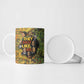 Black History Portrait Collage Ceramic Mug Africa Empowering They Not Like Us Quote in Grunge Paint - African Pride