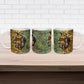 Black History Portrait Collage Ceramic Mug Africa Empowering They Not Like Us Quote in Grunge Paint - African Pride