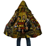 Black History Portrait Collage Cloak Africa Empowering They Not Like Us Quote in Grunge Paint - African Pride
